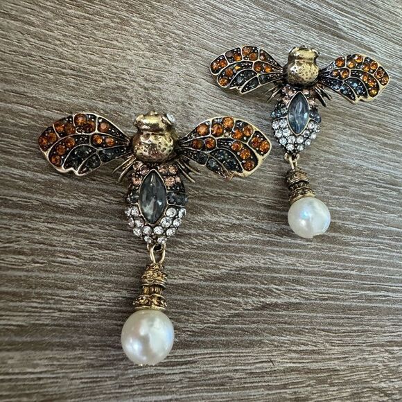 Statement drop earrings N541 - Picture 2 of 4